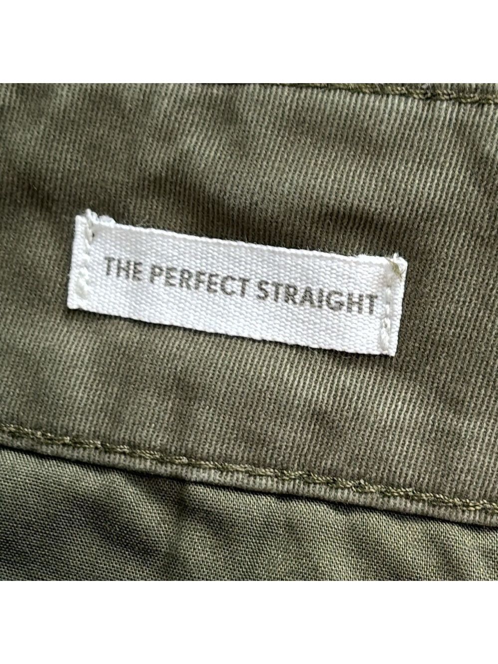 Loft The Perfect Straight Capri Pants in Washed Twill Olive Green Size 12P - Picture 4 of 10
